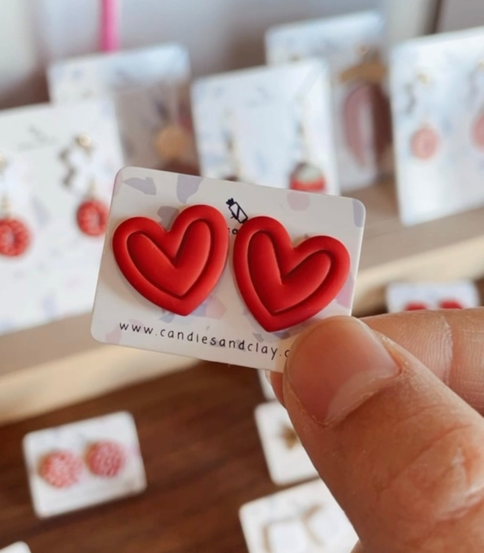 Heart Studs